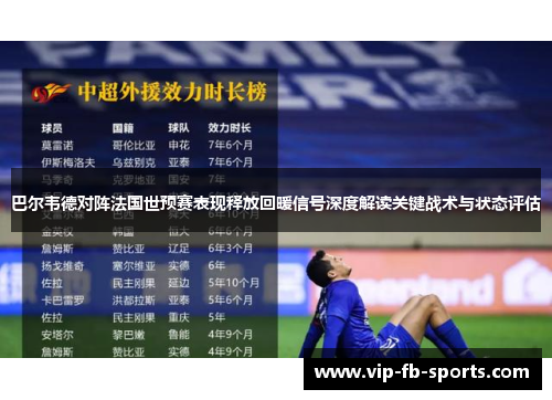 巴尔韦德对阵法国世预赛表现释放回暖信号深度解读关键战术与状态评估 巴尔韦德对阵法国世预赛表现释放回暖信号深度解读关键战术与状态评估